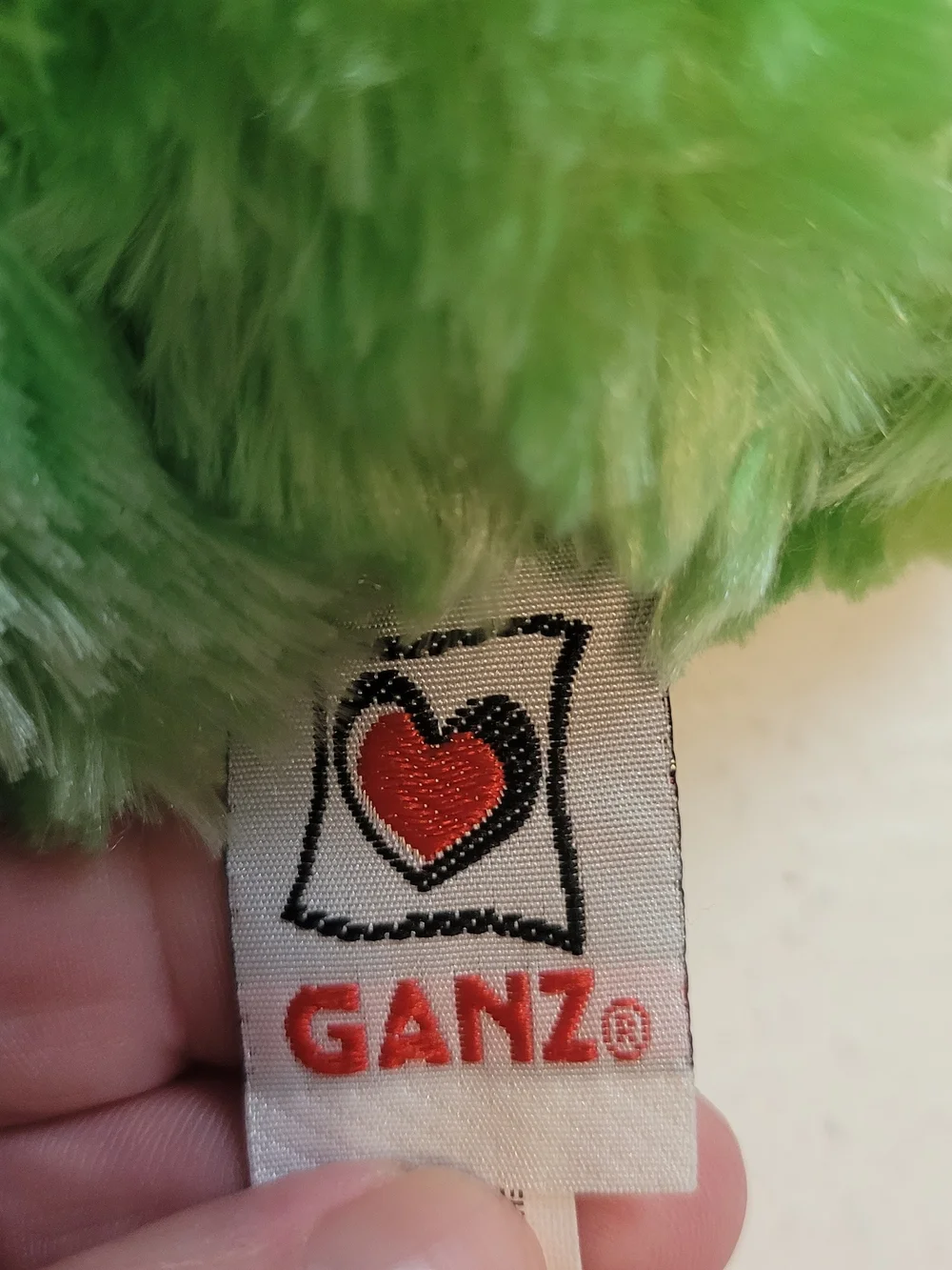 Webkinz Ganz Tie Dye Frog Plush Yellow Green Retired